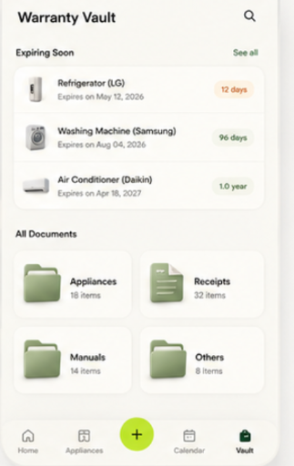Homi warranty vault